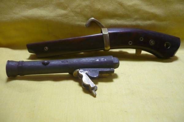 火縄銃　極小短筒　鉄砲根付　[武具刀剣]_3