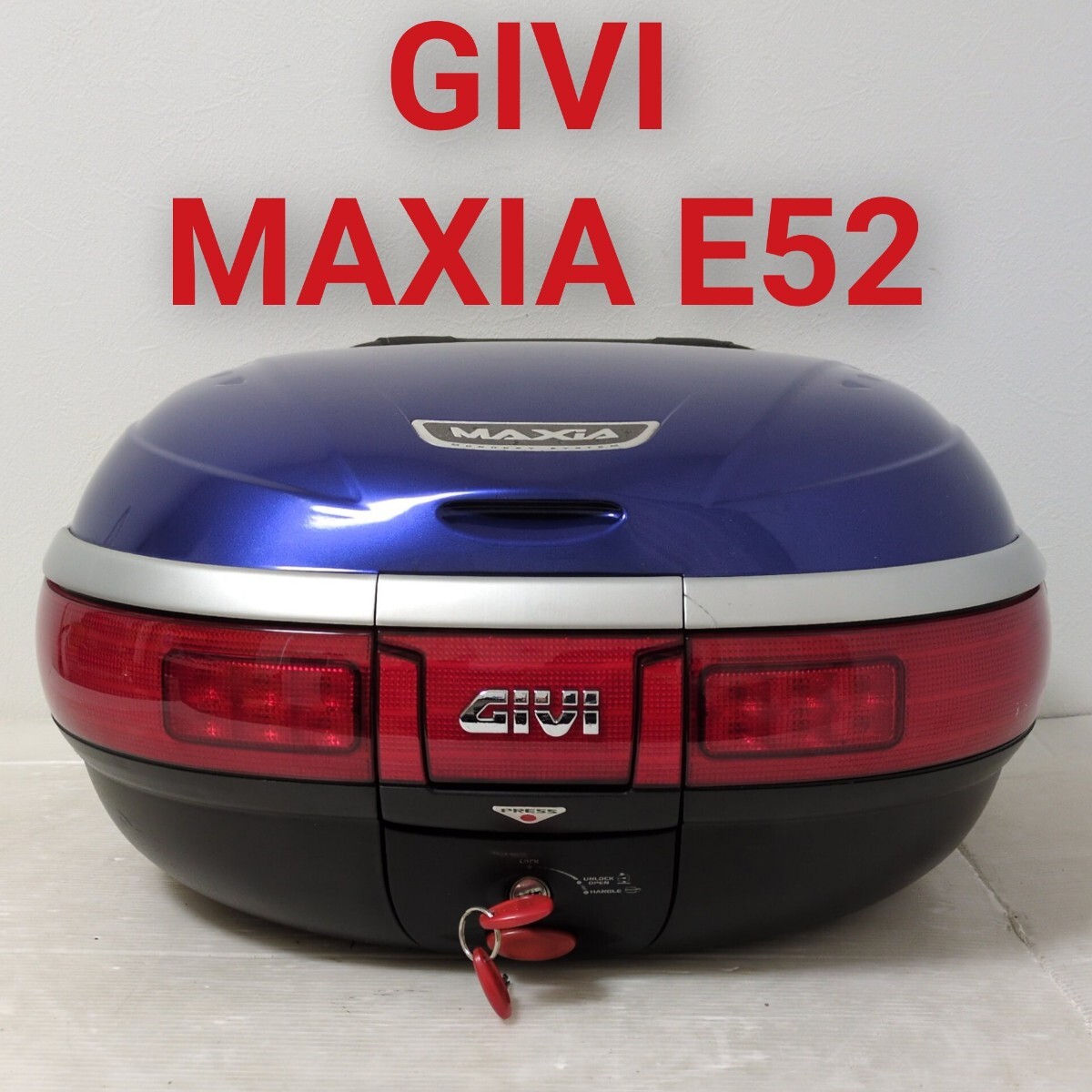 【GIVI E52 MAXIA】52L モノキー トップケース リアボックス GIVI MAXIA E52 MONOKEY ジビ モノキーケース トップケース リア