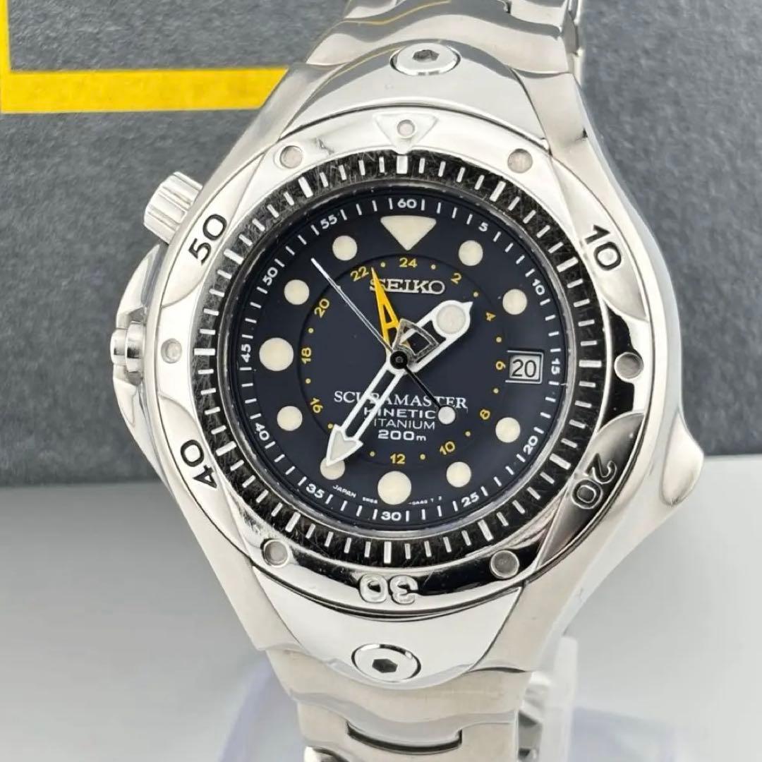 限定200 セイコースキューバキネティック　ピピンモデル　5M65-0A40 限定200 セイコースキューバキネティック ピピンモデル 5M65-0A40 美品