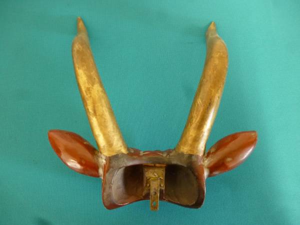 鬼面 前立て 大角 大耳 赤鬼 牙 兜 甲冑 武具 面頬 鎧 獅子 甲冑 兜 鎧 売買されたオークション情報 Yahooの商品情報をアーカイブ公開 オークファン Aucfan Com