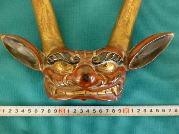 鬼面 前立て 大角 大耳 赤鬼 牙 兜 甲冑 武具 面頬 鎧 獅子 甲冑 兜 鎧 売買されたオークション情報 Yahooの商品情報をアーカイブ公開 オークファン Aucfan Com