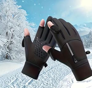 男女兼用 タッチスパネル対応 指出し アウトドア 釣り バイク 自転車 スキー 防寒 グロー