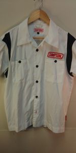 SIMPSON 半袖シャツ ボーリングシャツ 刺繍 バイク　 L