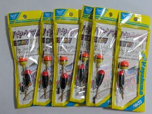 ハヤブサ　ハヤ・ヤマベ仕掛　うき釣り　2号　6個　未使用　保管品