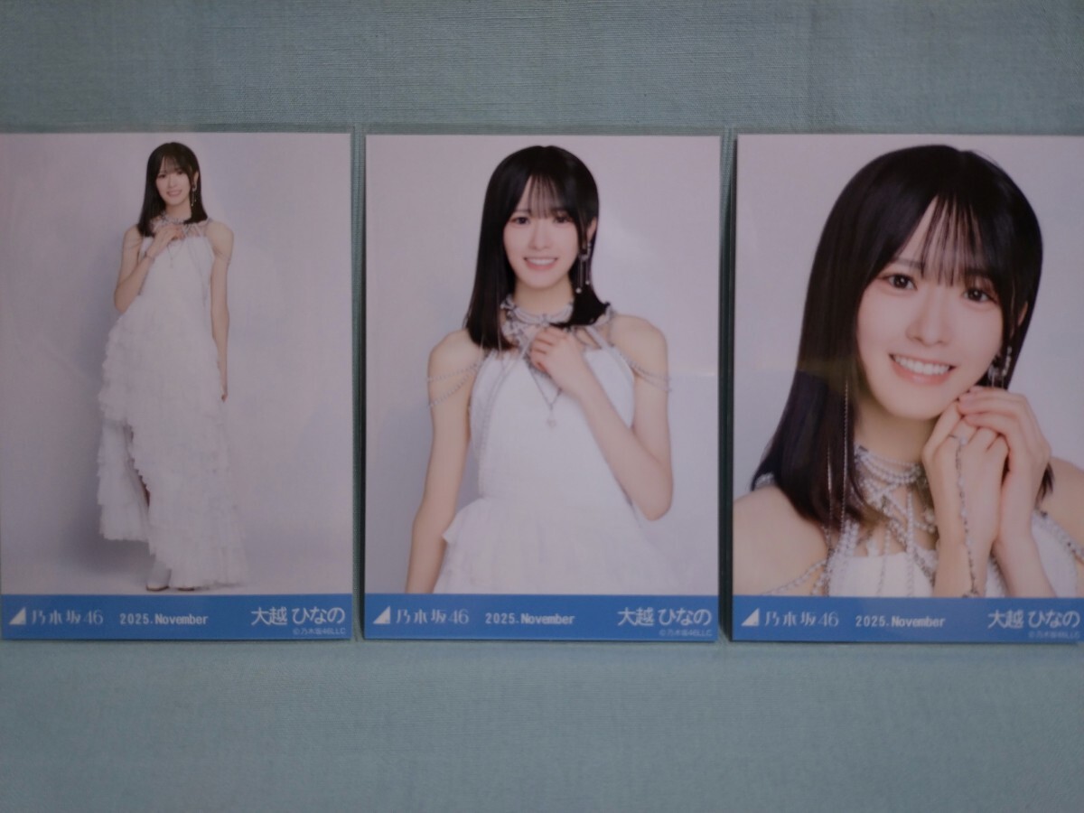 乃木坂46 大越ひなの 生写真 スペシャル衣装47 3枚コンプ (品物説明文 