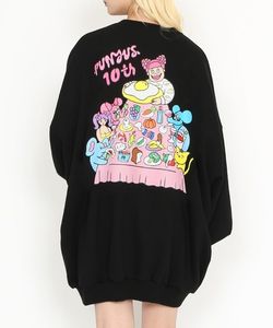 「PUNYUS」 スウェットカットソー 4 ブラック レディース