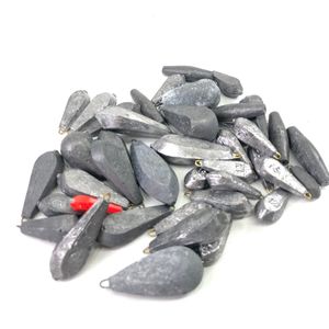 1円～ 大量 オモリセット 管付きオモリ 等、計重量: 約3.4kg | 釣具 錘 おもり 磯釣り 海