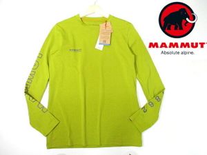 新品 未使用■即決！ マムート　MAMMUT　長袖Tシャツ　袖ロゴ　メンズ　Lサイズ　ロンT　