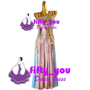 新品fifty_you社交ダンスドレス　 魅力セミオーダー 　競技デモ用上品ラテン・ルンバドレ