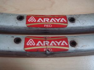 36H 700C ARAYA RED アラヤ レッド ピスト リム 競輪 NJS
