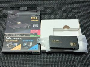 ◎0801u2244　エレコム(ELECOM) HDMI切替器 8K60Hz/4K120Hz対応 双方向 2入力1出力 自動/