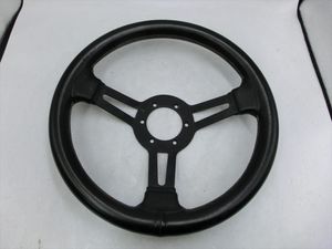 T【ム7-23】【100サイズ】★1円～/FABULOUS ファブレス/33Φ ブラックレザー ステアリン