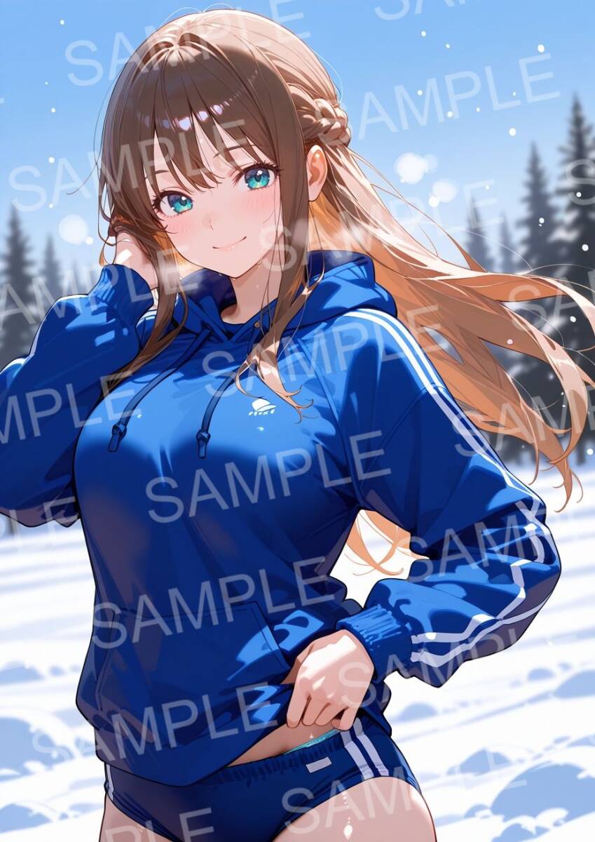 t84380 A4ポスター ブルマ ギャル チア (65) 美少女 光沢紙 同人