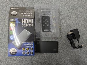 送料安★ゆうパック60サイズorレターパック600★8K60Hz/4K120Hz対応3入力1出力HDMI切替器