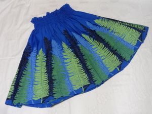 ★パウスカート フラダンス クプクプ柄 ブルー系★