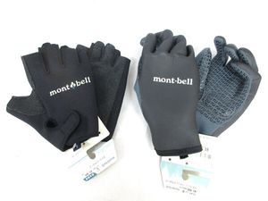送料300円(税込)■vq176■ユニセックス モンベル グローブ S 2種 2点【シンオク】
