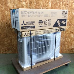 ◎【WH-0419】未使用 三菱 ルームエアコン 霧ヶ峰 MSZ-GV3625-W(MSZ-GV3625-W-IN+MUCZ-G3