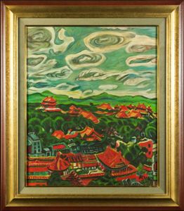 梅原龍三郎 紫禁城の値段と価格推移は？｜1件の売買データから梅原龍