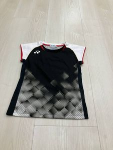 ヨネックス　ウィメンズゲームシャツ　黒×白　バドミントン・テニス