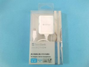 SoftBank SELECTION スマートフォン用　マイクロUSB 充電　ACアダプタ　SB-AC13-HDMU/WH