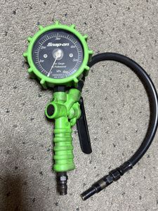 スナップオン タイヤゲージ エアーゲージ ゲージボタル グリーン　中古 Snap-on