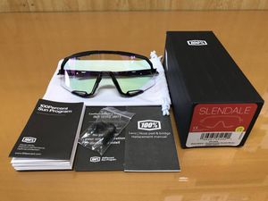 100% SLENDALE / Gloss Black / Photochromic Purple Mirror / ワンハンドレッド スレン