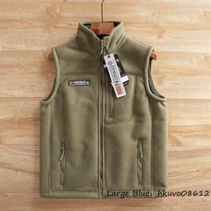 秋冬新品◆メンズ フリース ベスト 立ち襟 秋冬 防寒 厚手 アウター アウトドア インナー