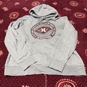 00s 90s Hurley ハーレー　 パーカー グレー フーディー スウェットパーカー プルオーバ