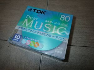 TDK CD-RDE80CMX5N Dear 音楽用 CD-R MUSIC80 5COLOR MIX 未開封品 5mm厚スリムケース 日