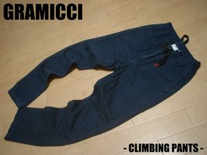 GRAMICCIコットンキャンバスクライミングパンツMネイビー正規グラミチ紺オックスベルクロ