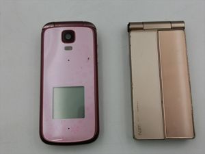 【MN31-26】【60サイズ】▲1円～/パナソニック CDMA W62P+京セラ 簡単ケータイ K012/ガラ