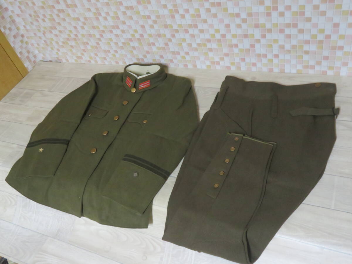 当時物 大日本帝国 旧日本陸軍 三式? 将校 軍衣袴 軍服 詳細不明 お