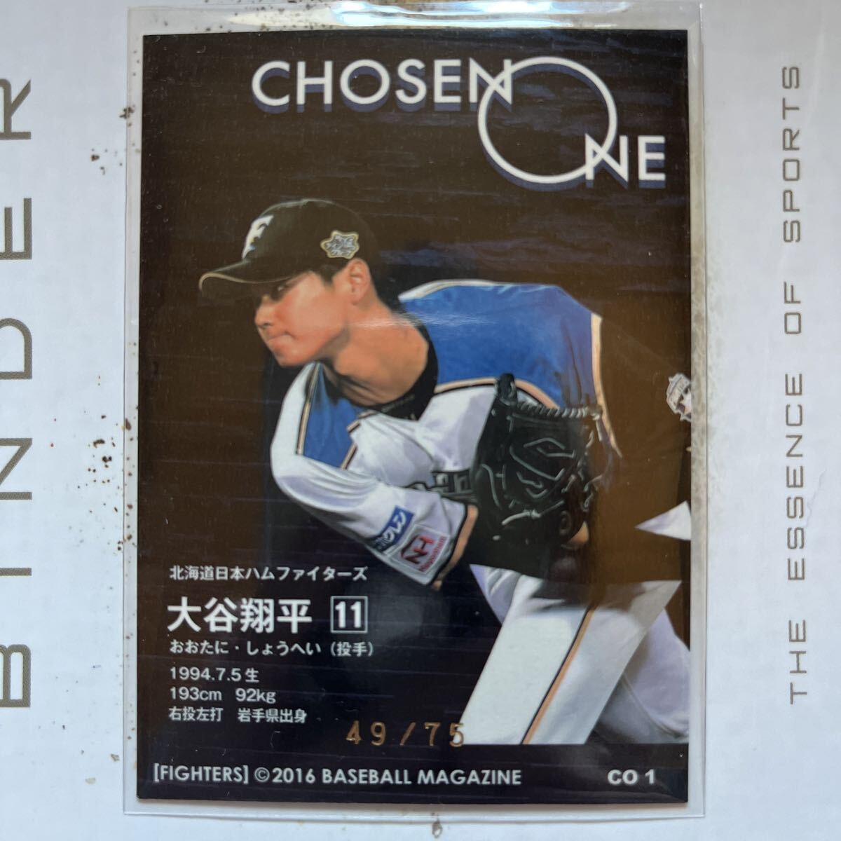 北海道日本ハムファイターズ 大谷翔平 ポスター ファンクラブ限定