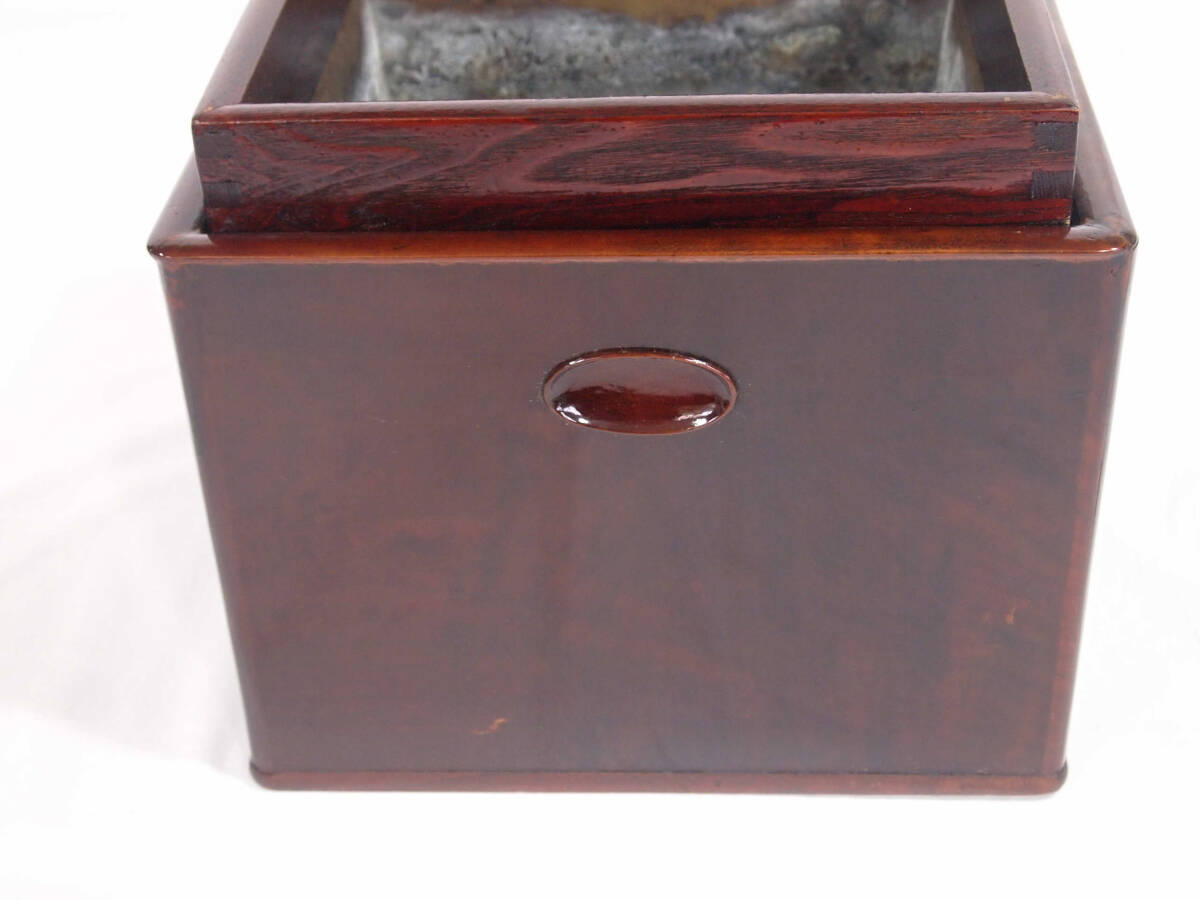 角火鉢 木製漆器 茶道具 天然木 木工芸 昭和レトロ Ⅱ(日本)｜売買され