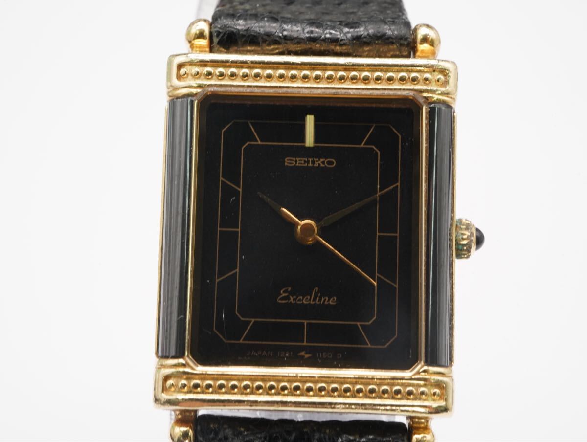 78】SEIKO セイコー Exceline エクセリーヌ 1221-5840 クォーツ 動作