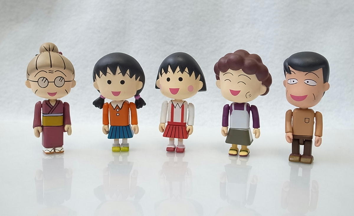 トレーディングフィギュア】5個セット ちびまる子ちゃん かわいい