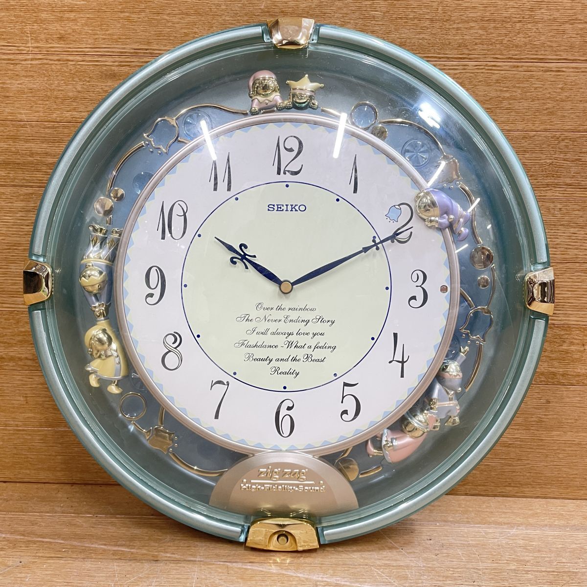 10b3☆1000円～☆SEIKO からくり時計 AM629M ZigZag セイコー 整理品