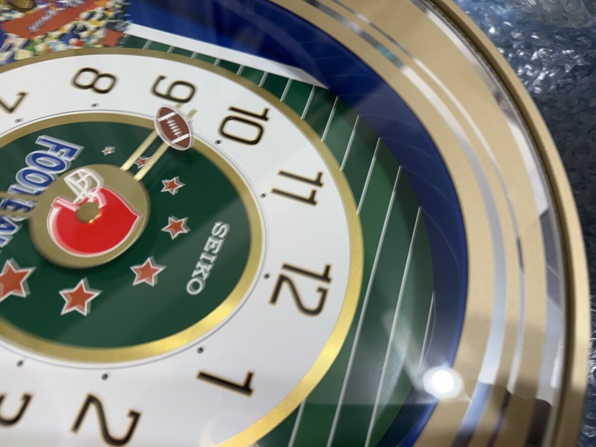 海外版】激レア！QXM259GRH SEIKO Melodies in Motion Football clock