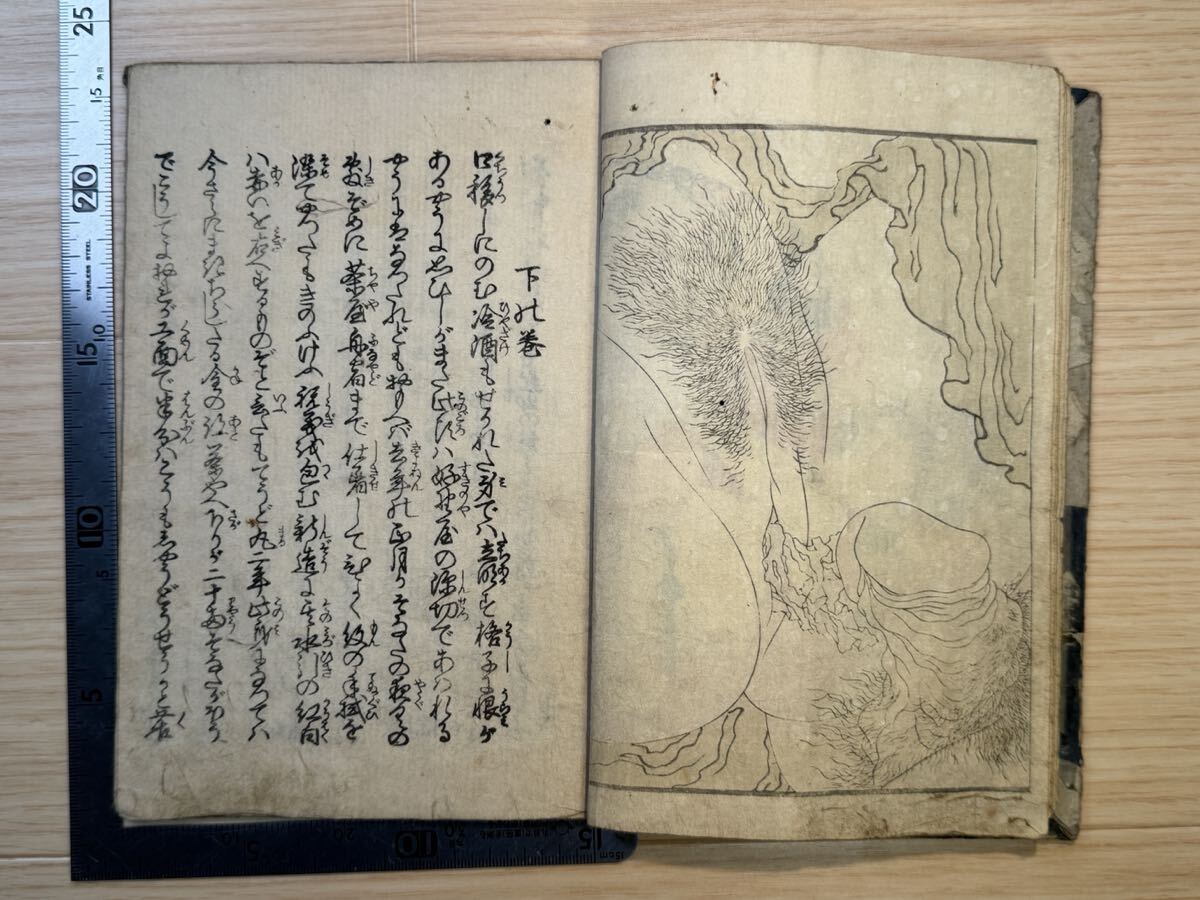 真作】春本 春画 江戸期 艶本 6図 浮世絵 木版画 美人画 風俗画 中国唐