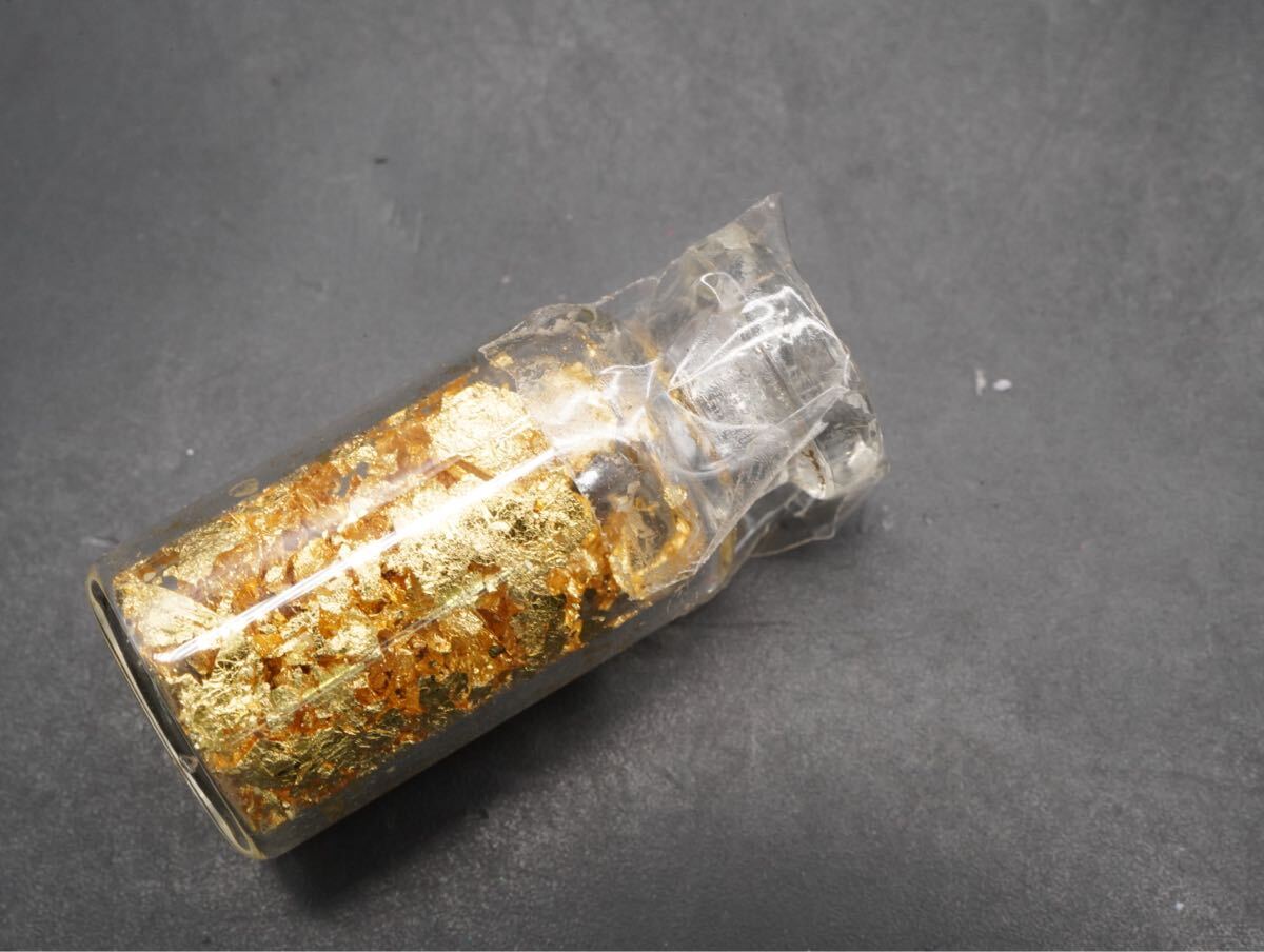 ☆60サイズ【A3】金箔 純金箔 フレーク 佐渡金山 お土産 キーホルダー