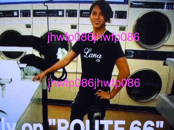新品 ルート66 山下智久着用 私物Tシャツ黒 L 山P summer nude(文字