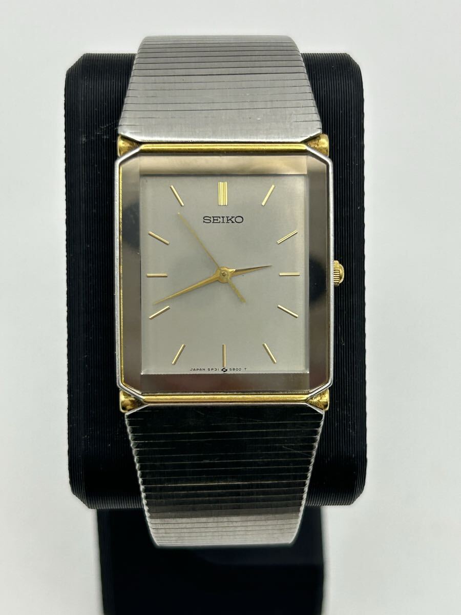 1980年代SEIKO セイコー 5P31-5A8A 純正ベルト クォーツ腕時計my