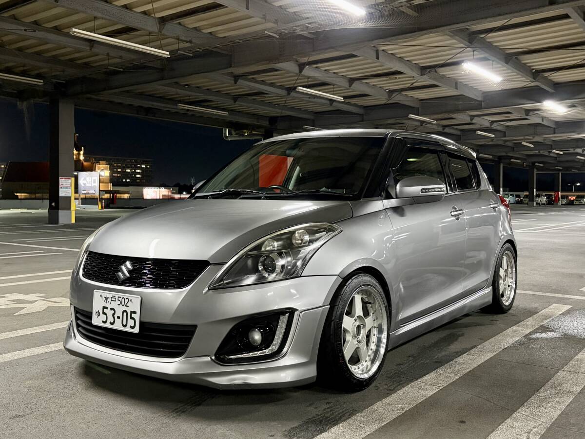 スイフトスポーツ zc32s 検9年3月まで！6mt ZC32S スイフトスポーツ 6速マニュアル 後期RSルック 1600cc 車高調
