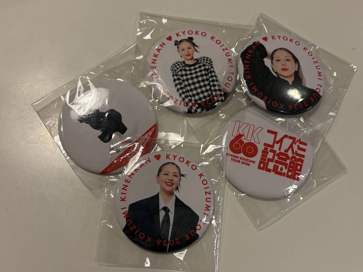 小泉今日子 コイズミ記念館 カプセルトイ 缶バッジ 5個セット サイズ