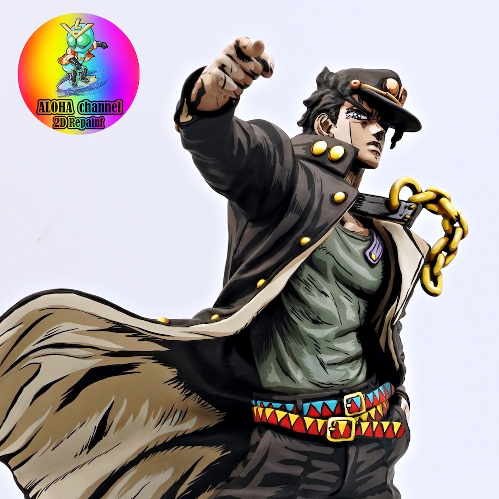 ジョジョの奇妙な冒険 空条承太郎 フルリペイント フィギュア 二次元