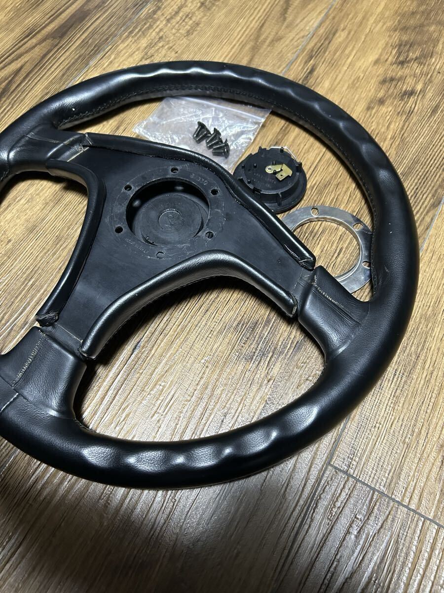 NARDI GARA3　36π　FET刻印　ステアリング　ハンドル 当時物美品】ナルディ 正規品 36パイ ガラ3 gara3 ブラック レザー