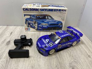 ホビーラジコン 1/10 タミヤ TT-01 R34 カルソニック スカイライン GT