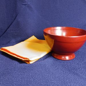 朱盃 角偉三郎作 角偉三郎 作『朱塗 盃』 ｜骨董品買取 緑和堂
