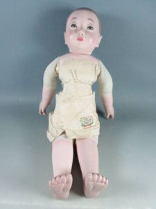 三ッ折れ人形 京都の男の子 大正十5年 市松人形 市松人形 丸