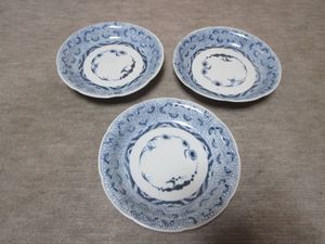 切込焼染付庵木瓜（いおりもっこう)文植木鉢 陶磁器 初期伊万里　古伊万里　切込 切込染付庵木瓜(いおりもっこう)文植木鉢 切込焼 古伊万里 初期伊万里